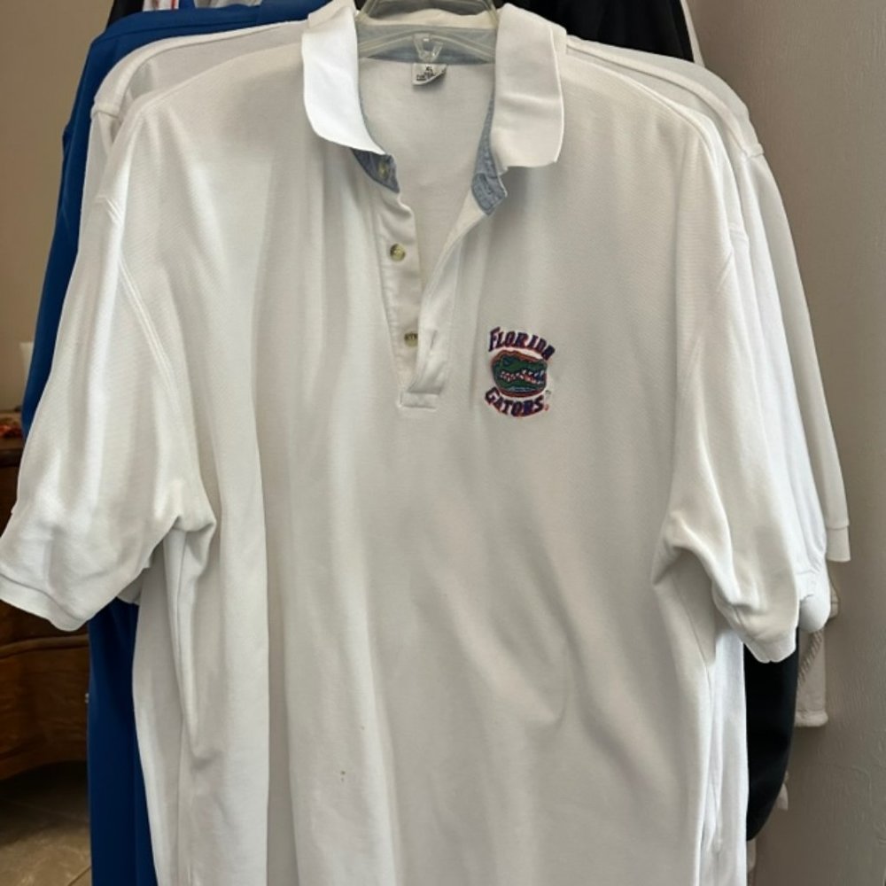 Gator White Men's polo